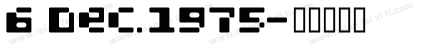 6 Dec.1975字体转换